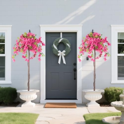 Product: Romantic Season 4F Artificial Bougainvillea Tree, Faux Silk Bougainvillea Plant with Pot for Indoor Outdoor Decor, Tall Fake Tropical Tree for Home, Office, Patio, Balcony, Wedding Decoration