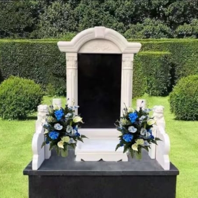 Product: Jucgghk Vivid and Realistic Floral Art Cemetery Vase Arrangement,Artificial Cemetery Flowers, Artificial Flowers Bouquet Decoration for Cemetery Headstones Gravesites