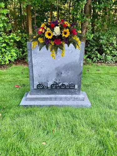 Product: Jucgghk Vivid and Realistic Floral Art 32“Handmade Easter Flower Cemetery Saddle,Spring Cemetery Flowers,Cemetery Decoration for Headstone Flower