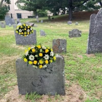 Product: Jucgghk Vivid and Realistic Floral Art Artificial Yellow and White Cemetery Saddle, Beautiful Headstone Saddle, Saddle, Sympathy Flowers for Grave Tombstone Decorations(Yellow)