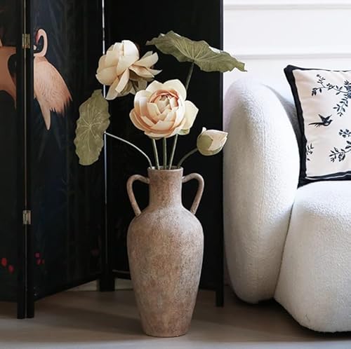Product: WanderPanda 9 Stems Fake Flowers Artificial Flowers Faux Flowers Simulated Plant Artificial Lotus Suitable for Indoor Outdoor Party Wedding Decoration Lifelike Faux Bouquets Vase Not Included White