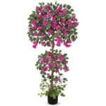 Product: Briful 4.92FT Artificial Bougainvillea Tree in Pot – Faux Silk Bougainvillea Floral Tree Decorative Pink Fake Trees for Home Office Living Room Indoor Outdoor Décor