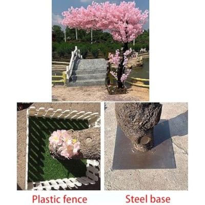 Product: Artificial Cherry Blossom Flowers Simulated Blossom Tree, Height Perfect for Party Restaurant Mall Display, for Indoor Outdoor Party Restaurant Mall Artificial Plant,001,1.5 * 1.0m/4.9x3.2ft