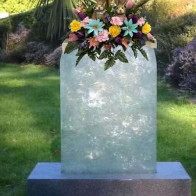 Product: Jucgghk Vivid and Realistic Floral Art Spring Cemetery Flowers ，Easter Cemetery Saddle，Flower for Cemetery-Grave Site Flower-Headstone Flower