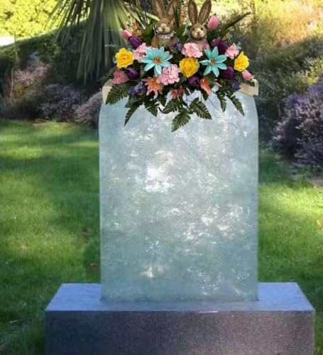 Product: Jucgghk Vivid and Realistic Floral Art Spring Cemetery Flowers ，Easter Cemetery Saddle，Flower for Cemetery-Grave Site Flower-Headstone Flower