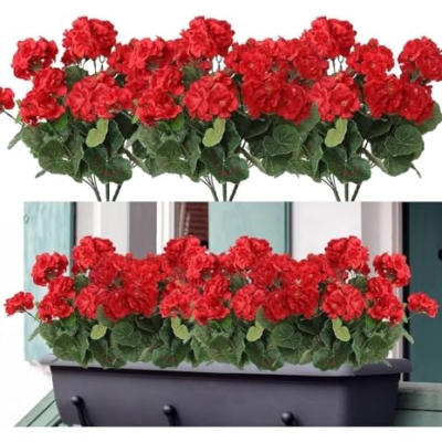 Product: ZHUAYSEJXA Nearly Natural 1/5pcs Artificial Plant Silk Begonia Flower Outdoor Garden Arch Wedding Home Bonsai Party DIY Decor Artificial Flowers(Red,5pcs)