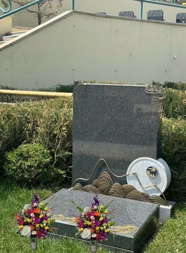 Silky Flower Store Artificial Yellow Roses Cemetery Flowers, Vivid Realistic Memorial Grave Tombstone Décor, Durable Faux Floral Arrangement, 26cm 1 1 Product: Jucgghk Vivid and Realistic Floral Art 26" Spring Cemetery Flowers,Artificial Yellow Roses,Durable Faux Roses for Cemetery Grave Tombstone Decorations