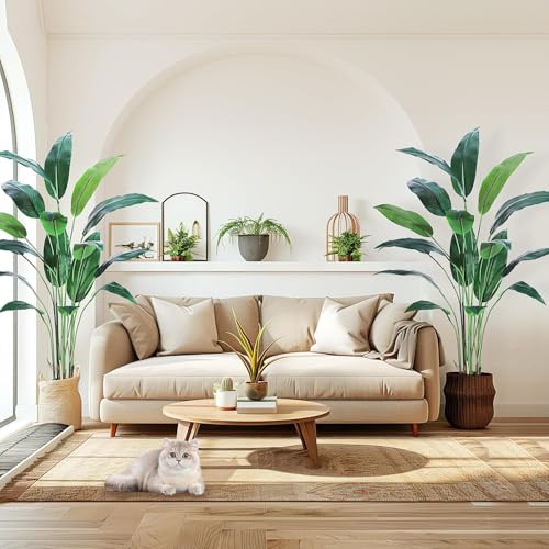 Product: Sunvasagoo 6FT Artificial Bird of Paradise Plant - Realistic Lifelike Design, Easy to Assemble, Silk Material, Ideal Housewarming Gift - 2 Pack