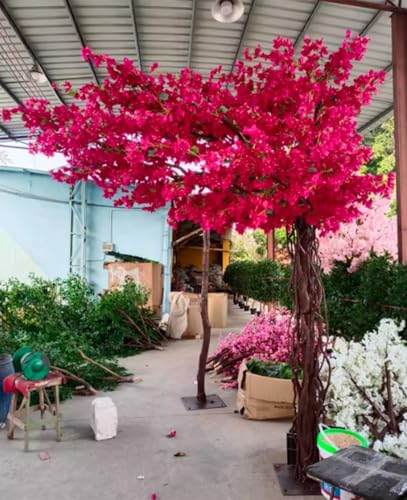 Product: Artificial Bougainvillea Tree, Faux Tree Realistic Bougainvillea Plant with Flowers/Leaves for Home Office Garden Farmhouse Christmas Holiday Decor(2x1.8m/78x72in)