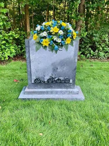 Product: Jucgghk Vivid and Realistic Floral Art 22-24” Cemetery Flower Arrangement, Artificial Cemetery Flowers Saddle,Cemetery Grave Decoration Headstone Flower for Outdoor Grave Decorations