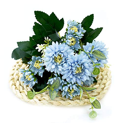 ZHOUYANB Artificial Flower in Pot A Bunch of Gerbera Silk Flowers Decoration Camellia Daisy Wedding Home DIY Plant Arrangement (Blauw 1) - Artificial Flower Arrangements Product: ZHOUYANB Artificial Flower in Pot A Bunch of Gerbera Silk Flowers Decoration Camellia Daisy Wedding Home DIY Plant Arrangement (Blauw 1)
