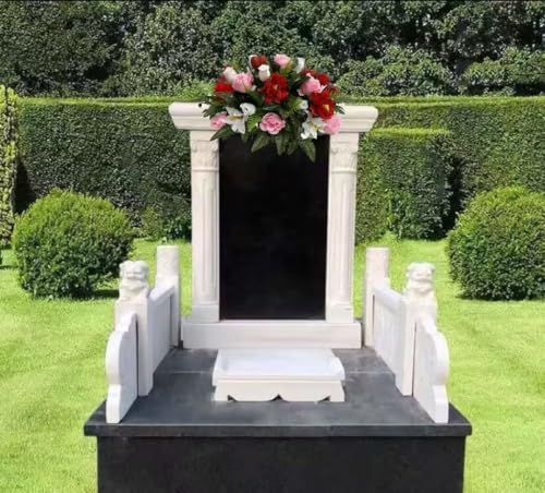 Product: Jucgghk Vivid and Realistic Floral Art Valentine Cemetery,Spring Cemetery Flowers,Flower for Cemetery,Grave Site Flower,Headstone Flower,Mother's Day Saddle for Grave