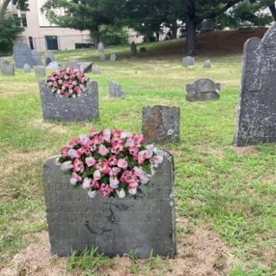 Product: Jucgghk Vivid and Realistic Floral Art 30" Pink Cemetery Saddle, Autumn Cemetery Saddle, Fall Headstone Saddle Flowers for Outdoor Grave Decorations