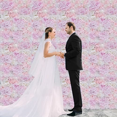 Product: LyteNest Artificial Flower Wall Panel Set of 12 with Realistic Dahlia Rose Hydrangea Flowers for Indoor Outdoor Decoration Privacy Screen Backdrop