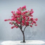 Product: Simulated Peony Tree, Indoor Artificial Tree Decoration Landscaping Large Floor-Standing Flower Art Hotel Shopping Mall Props Ornaments 1M