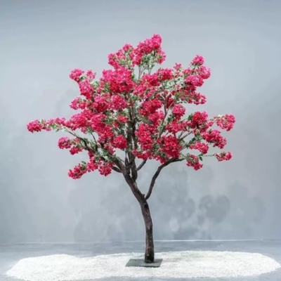 Product: Simulated Peony Tree, Indoor Artificial Tree Decoration Landscaping Large Floor-Standing Flower Art Hotel Shopping Mall Props Ornaments 1M