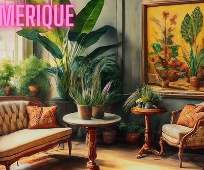 Product: Pair AMERIQUE 6 Feet Artificial Plant Bird of Paradise Trees with Flower Sprays and Nursery Pots