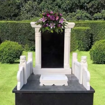 Product: Jucgghk Vivid and Realistic Floral Art Purple Spring Cemetery Flowers，Grave Site Flower，Headstone Flower，Flower for Cemetery