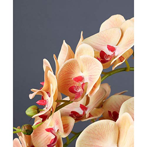 Product: Artificial Flower Bonsai with Vase Large Faux Phalaenopsis Flower Arrangement, Artificial Orchid Flowers with Ceramics Vase, Artificial Flower Arrangement for Wedding Party Home Centerpiece Decor Arra