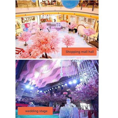 Product: Handmade Light Pink Cherry Tree, Large Artificial Cherry Tree, with Blossom Branches Handmade, Realistic Flowers, for Indoor Outdoor Home Office Party Wedding,001,2.0x1.0m/6.6x3.2f