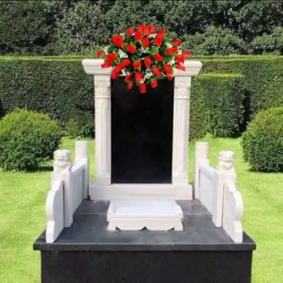 Product: Jucgghk Vivid and Realistic Floral Art 32" Red Rose Grave Flowers,Realistic Vibrant Flowers, Outdoor Grave Decorations for Headstone