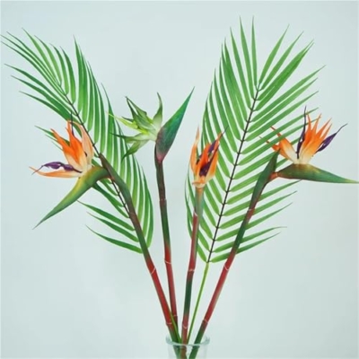 Product: WwWsyfdc 3pcs Simulated Bird of Paradise Flowers, Fake Bird of Paradise Strelitzia, Imitation Silk Plants for Home Office Wedding Table Decoration(3pcs-Green,Small)