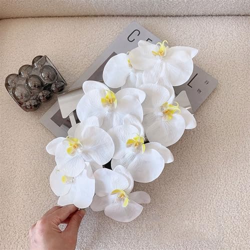 Product: LIAN16PENG Floral Installations Hand Feeling Moisturizing Green Iris Simulation Bouquet Home Living Room Table Decoration Bouquet Fake Flowers Set Party Decoration