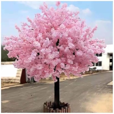 Product: Handmade Light Pink Cherry Tree, Large Artificial Cherry Tree, with Blossom Branches, for Indoor and Outdoor Decor Home Wedding Hotel Shopping Mall Decor,001,1.5 * 1.5m/4.9x4.9ft