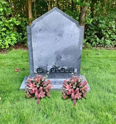 Product: Jucgghk Vivid and Realistic Floral Art Handmade Pink Flowers Vase, Spring Cemetery Arrangement, Easter Vase Arrangement for Cemetery Headstones Gravesites