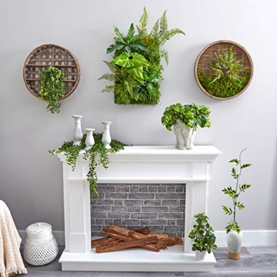 Product: Nearly Natural 24in. x 16in. Mixed Foliage Artificial Living Wall