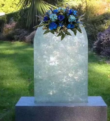 Product: Jucgghk Vivid and Realistic Floral Art Spring Cemetery Flowers,Flower for Cemetery,Grave Site Flower-Headstone Flower-Easter Cemetery Saddle for Grave