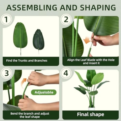 Product: Bird of Paradise Plant Artificial 6ft,Faux Plants Indoor Tall with 12 Trunks - The Perfect Indoor Silk Floor Plant for Home Decor in Living Room, Office, and Bedroom (6FT Bird of Paradise)