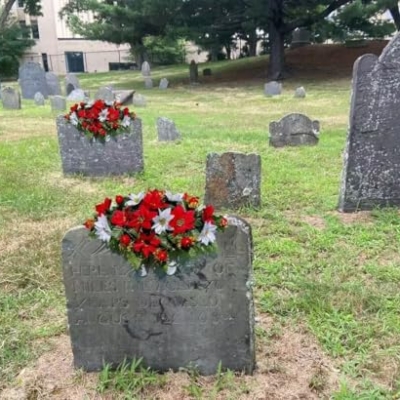 Product: Jucgghk Vivid and Realistic Floral Art Christmas Headstone Saddle Arrangement,Red and White Christmas 22”-24” Cemetery Single Saddle, Headstone Flower for Outdoor Grave Decorations