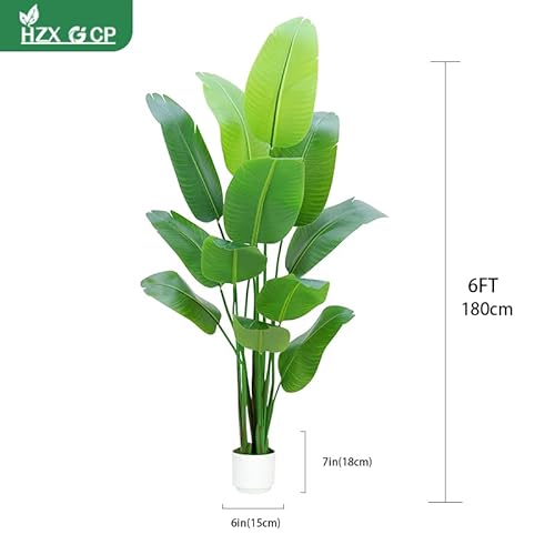 Product: Bird of Paradise Plant Artificial 6ft,Faux Plants Indoor Tall with 12 Trunks - The Perfect Indoor Silk Floor Plant for Home Decor in Living Room, Office, and Bedroom (6FT Bird of Paradise)