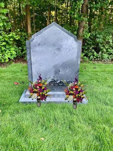 Silky Flower Store Artificial Yellow Roses Cemetery Flowers, Vivid Realistic Memorial Grave Tombstone Décor, Durable Faux Floral Arrangement, 26cm 2 2 Product: Jucgghk Vivid and Realistic Floral Art 26" Spring Cemetery Flowers,Artificial Yellow Roses,Durable Faux Roses for Cemetery Grave Tombstone Decorations