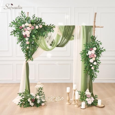 Silky Flower Store Artificial Eucalyptus and Italian Ruscus Greenery Stems, Faux Eucalyptus Baby Breath Mixed Florals, 100 Pieces 20.5cm 14 14 Product: Serwalin Mixed Artificial Eucalyptus Stems and Artificial Italian Ruscus Greenery Stems