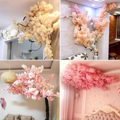 Product: Stunning Realistic Artificial Cherry Blossom Tree - Perfect Indoor/Outdoor Hotel Decoration - Realistic Leaves and Flowers, 1.2ftx1.5m