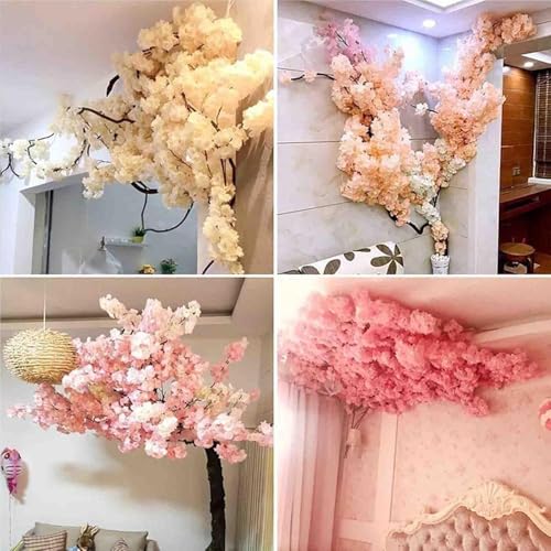Product: Stunning Realistic Artificial Cherry Blossom Tree - Perfect Indoor/Outdoor Hotel Decoration - Realistic Leaves and Flowers, 1.2ftx1.5m