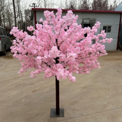 Product: Cherry Blossom Artificial Tree, Fake Pink Cherry Blossom Tree for Indoor/Outdoor, Christmas, Garden, Home, Office, Gorgeous Lifelike, Round(2 * 1.8m)