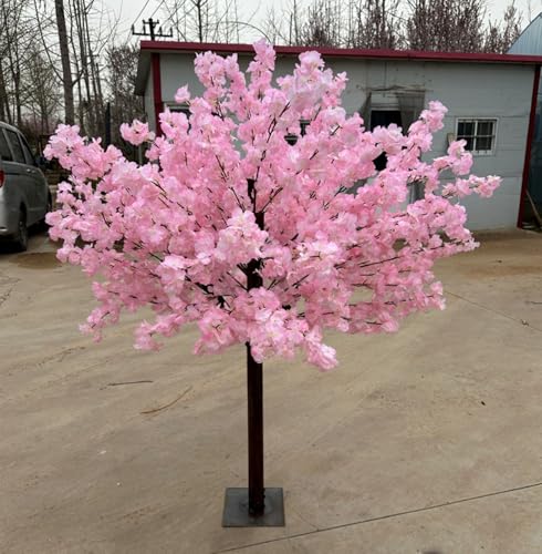 Product: Artificial Cherry Blossom Trees, Handmade Pink Fake Cherry Blossom Tree Centerpieces with Fake Flower, Gorgeous Lifelike, Round(2 * 1.8m)