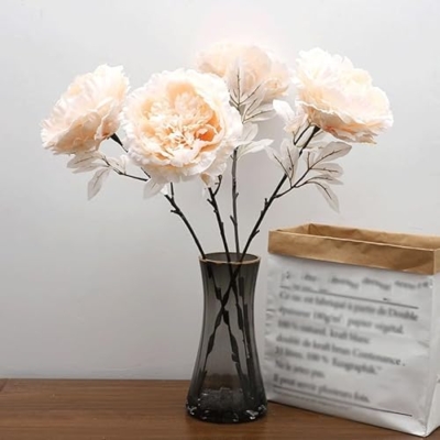 Product: DUYHBAWRS Simulated Flowers Luoyang Peony Flower Home Party Interior Decoration Flowers Wedding Artificial Flowers(E)