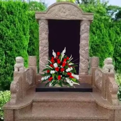 Product: Jucgghk Vivid and Realistic Floral Art 24" Handmade Cone Vase Red and White Roses with Birds, Valentine Vase Arrangement for Cemetery Headstones Gravesites