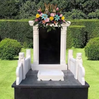 Product: Jucgghk Vivid and Realistic Floral Art Spring Cemetery Flowers ，Easter Cemetery Saddle，Flower for Cemetery-Grave Site Flower-Headstone Flower