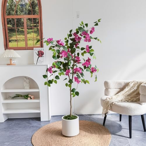 Product: Artificial Bougainvillea Blossom Tree Faux Silk Leaf Plant for Home Office Indoor Outdoor Decor Fake Flower