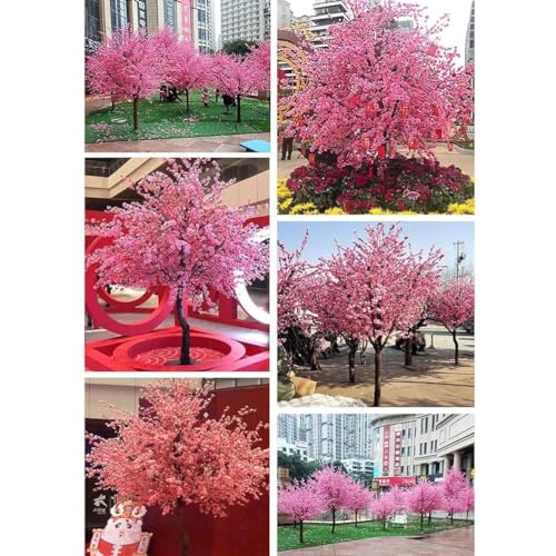 Product: Handmade Light Pink Cherry Tree, Artificial Cherry Blossom Tree, with Blossom Branches, for Indoor and Outdoor Decoration Exhibition Layout Shopping Wedding Party,001,1.8x1.5m/5.9x4.9ft