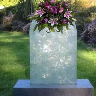 Product: Jucgghk Vivid and Realistic Floral Art Purple Spring Cemetery Flowers，Grave Site Flower，Headstone Flower，Flower for Cemetery