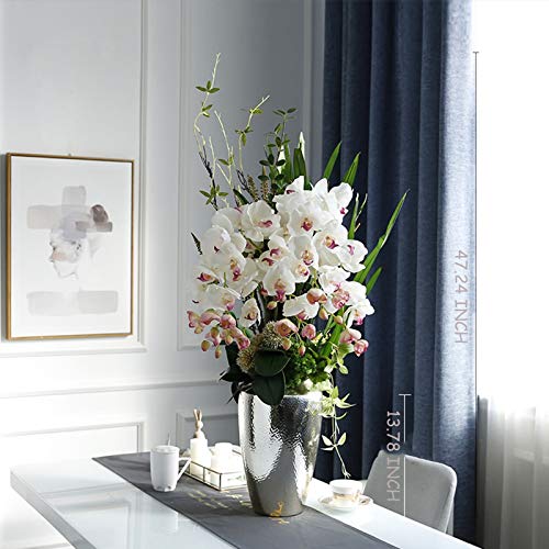 Product: Large Artificial Floral Bonsai, Elegant Table Centerpiece Butterfly Orchids Arrangement, Simulation White Phalaenopsis Flowers Bonsai for Home/Parlor/Hotel/Office for House Table Office Desk Decor