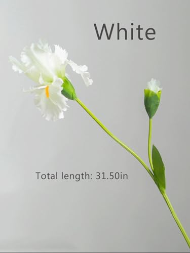 Product: 6 Stems Artificial Iris Flower Stem, Realistic Home Floral for Home Wedding Party Arrangement Table Centerpiece(NO VASE) for Wedding/Home Decoration(Pink)