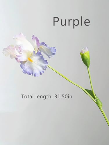 Product: 6 Stems Artificial Iris Flower Stem, Realistic Home Floral for Home Wedding Party Arrangement Table Centerpiece(NO VASE) for Wedding/Home Decoration(Pink)