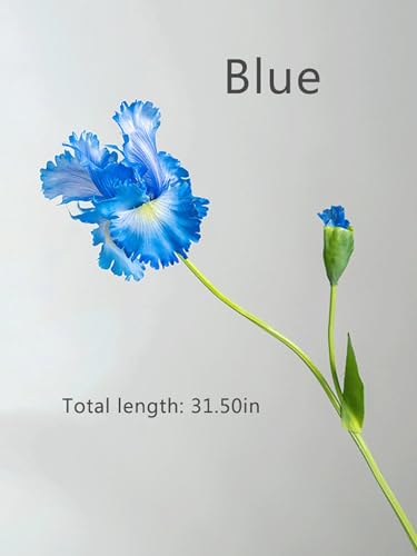 Product: 6 Stems Artificial Iris Flower Stem, Realistic Home Floral for Home Wedding Party Arrangement Table Centerpiece(NO VASE) for Wedding/Home Decoration(Pink)